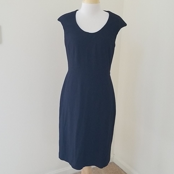 Piazza Sempione Italy SZ 46 black simple dress